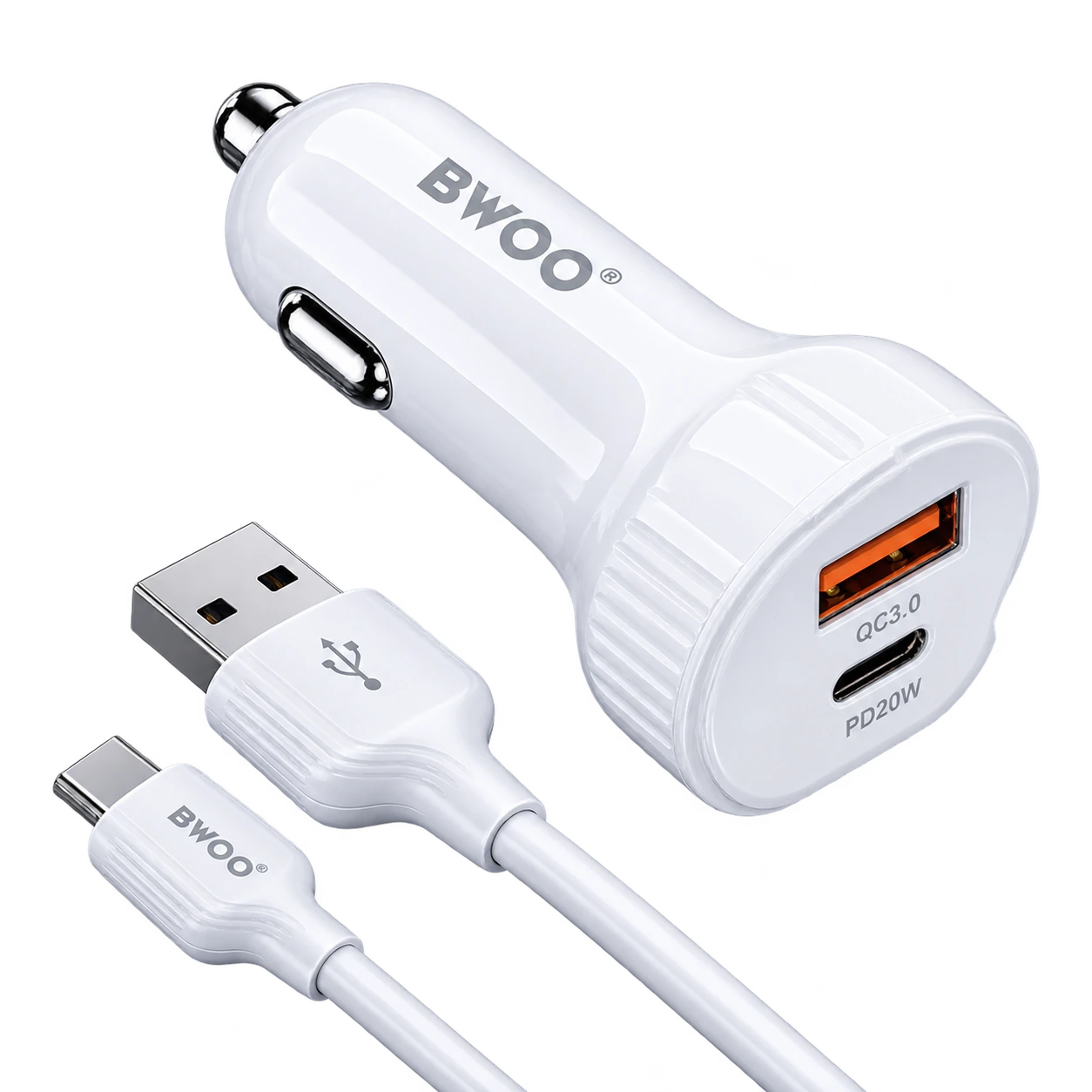 CHARGEUR VOITURE 30 W 2 EN 1