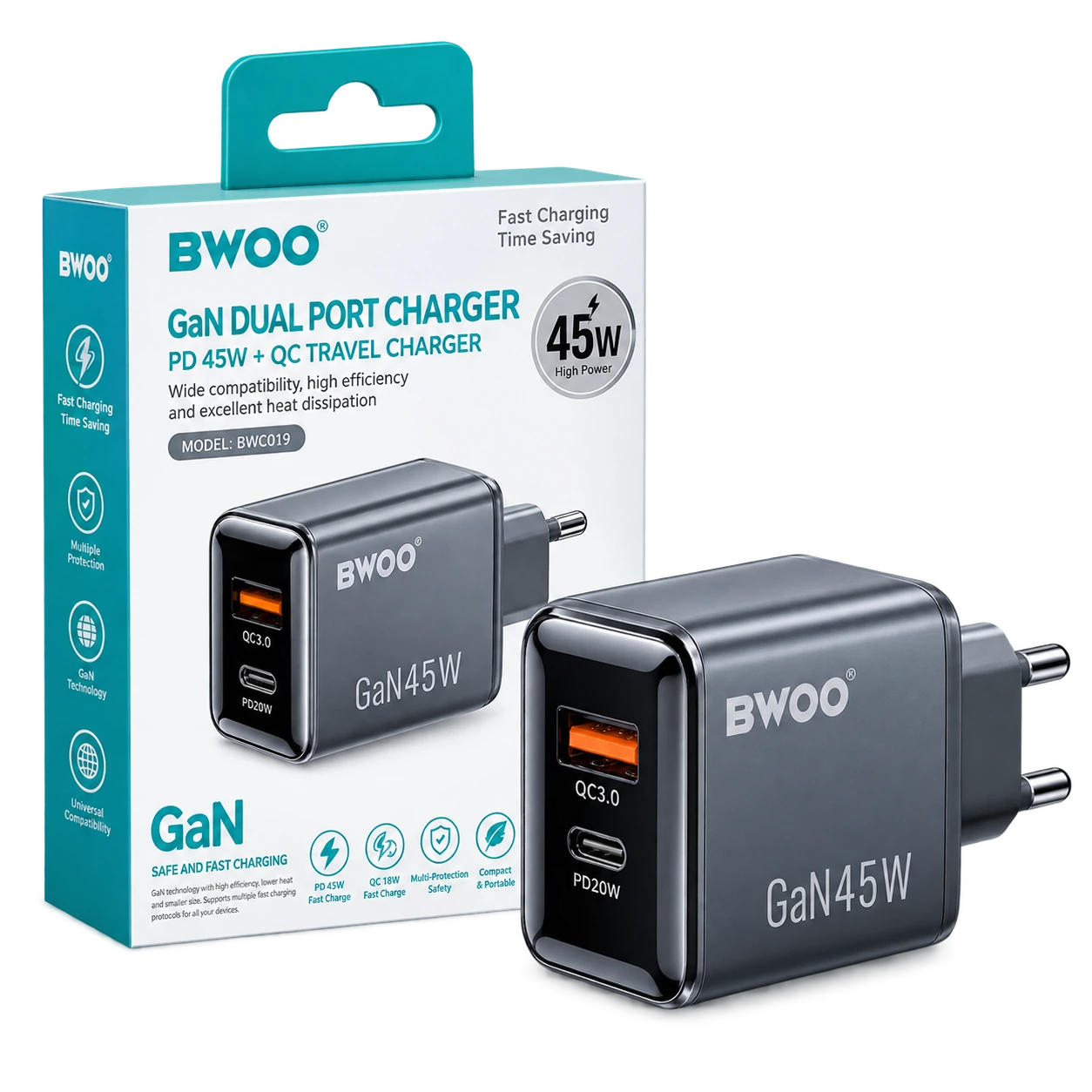 CHARGEUR 45 W GAN · CDA240