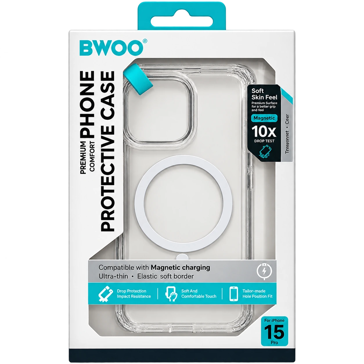 COQUE IPHONE 15 PRO TRANSPARENTE