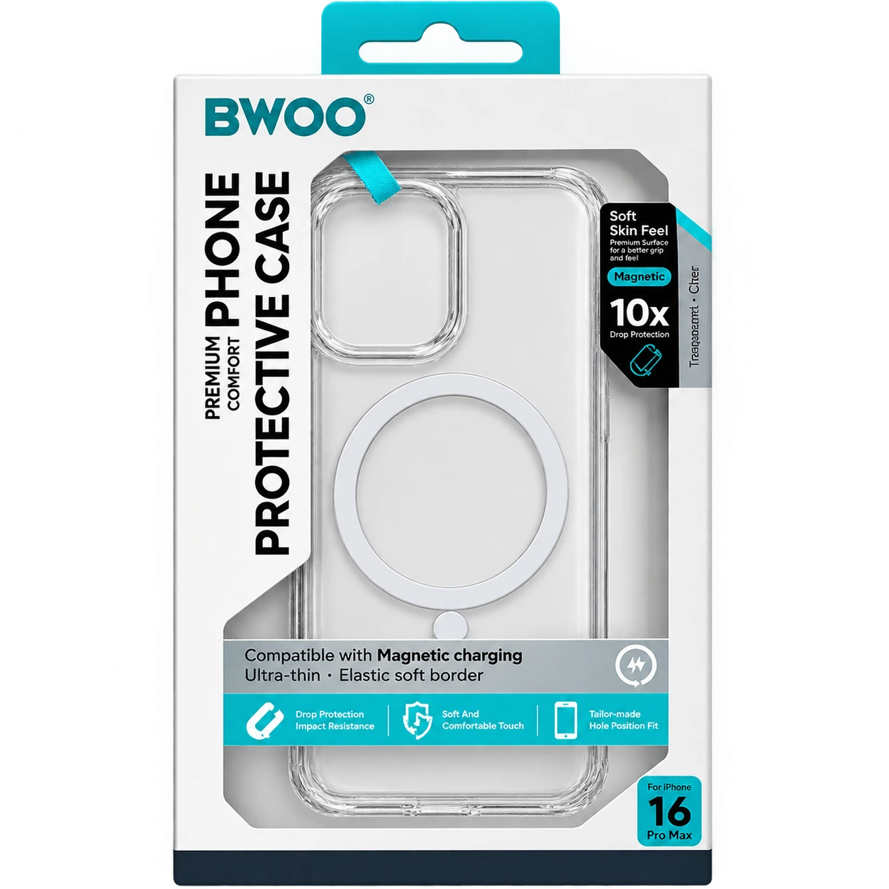 COQUE IPHONE 16 PRO MAX TRANSPARENTE