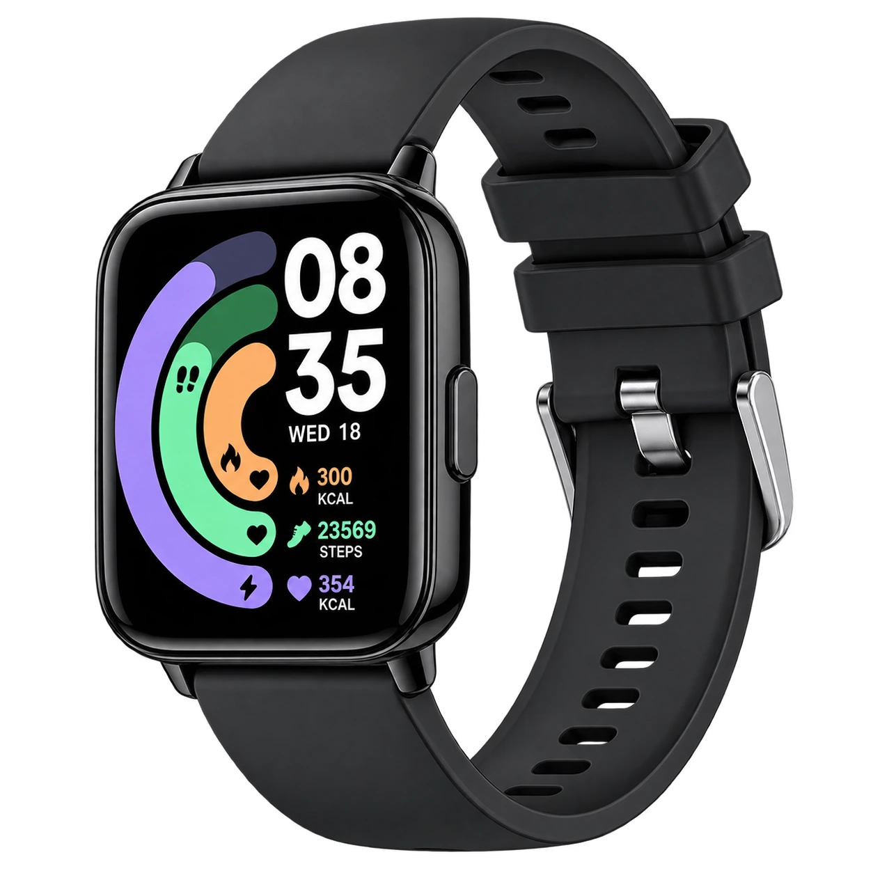 MONTRE CONNECTÉE NOIRE