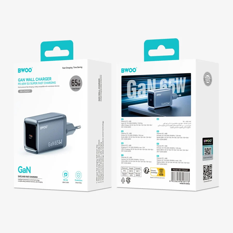 CHARGEUR 65 W GAN