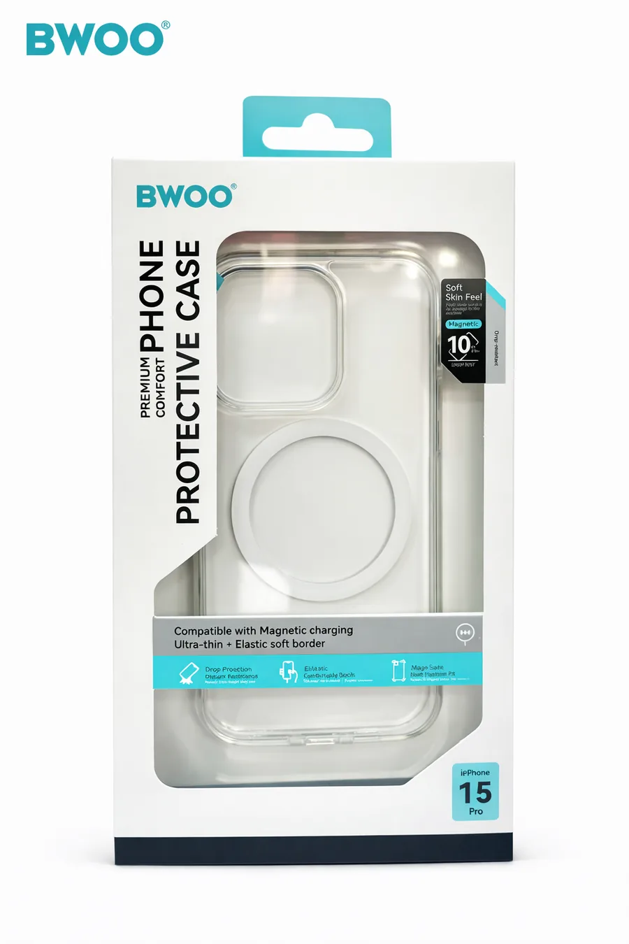 COQUE IPHONE 15 PRO MAX TRANSPARENTE