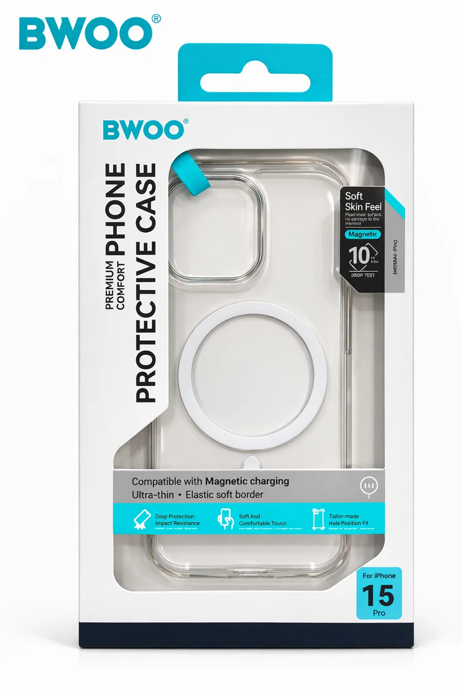 COQUE IPHONE 15 TRANSPARENTE