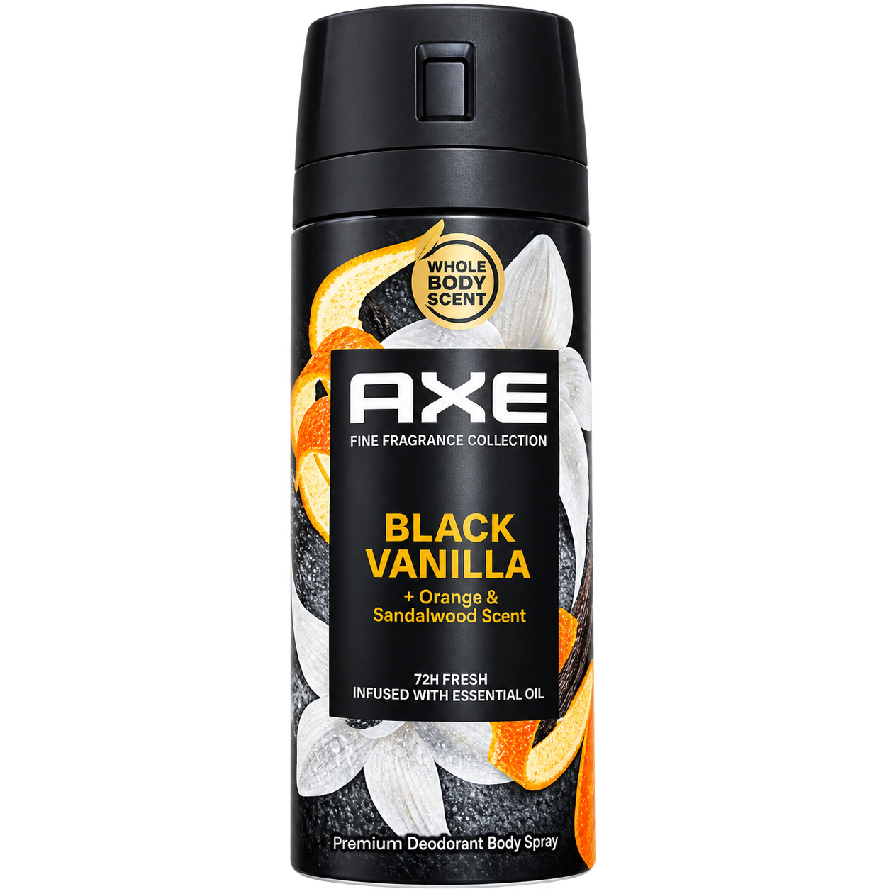 AXE BLACK VANILLA — ORANGE & BOIS DE SANTAL
