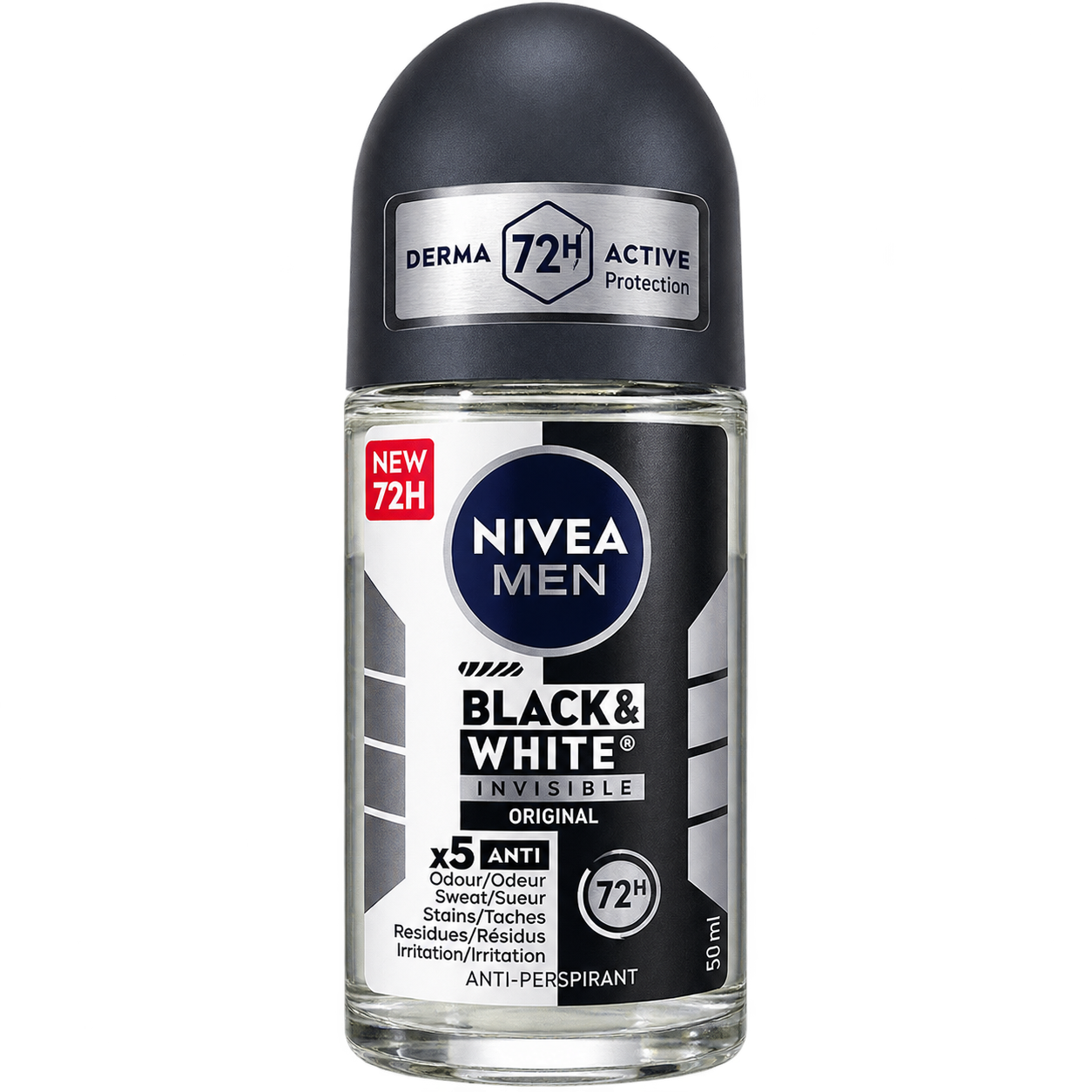 NIVEA MEN BLACK & WHITE INVISIBLE — ROLL-ON 50 ML